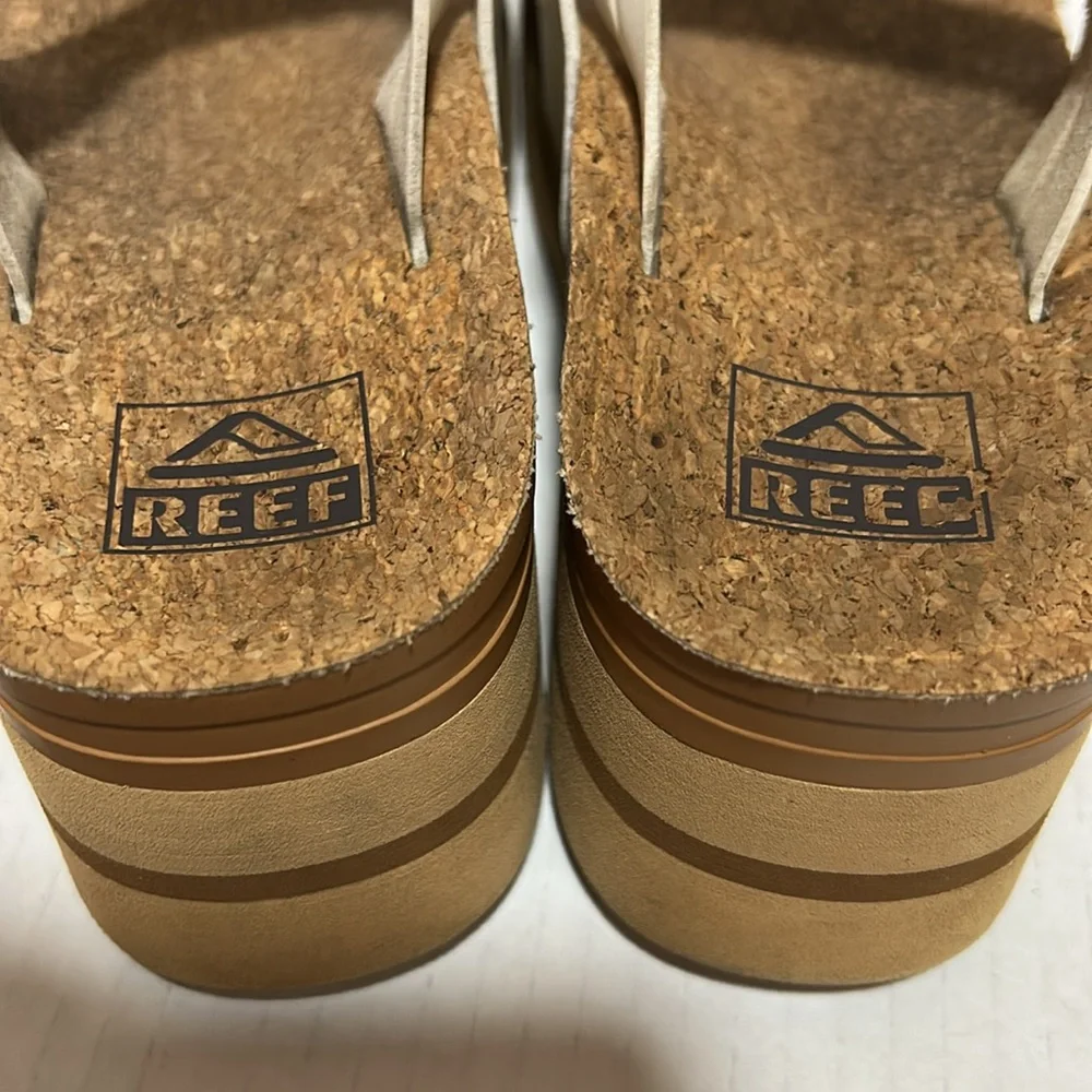 Reef Vista Higher Lennox Platform Sandal White - Size 7.5 - Picture 10 of 11